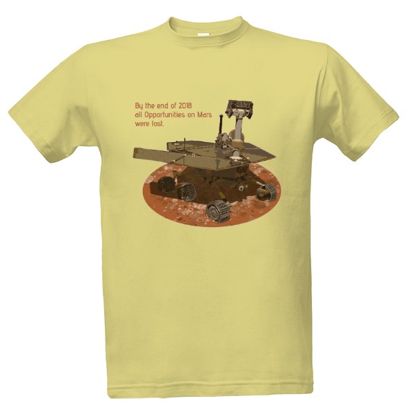 Tričko s potiskem Oppy už není