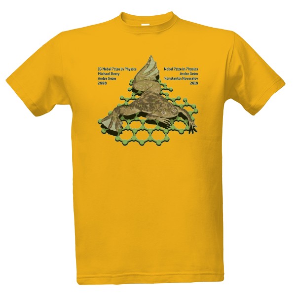 Tričko s potiskem Žába na grafenu